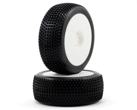 AKA Enduro 1/8 Buggy Pre-Mounted Tires (2) (White) (Soft - Long Wear)