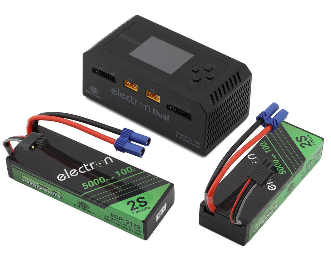 EcoPower Intelligent 2x2S 5000mAh EC5 LiPo Batteries/