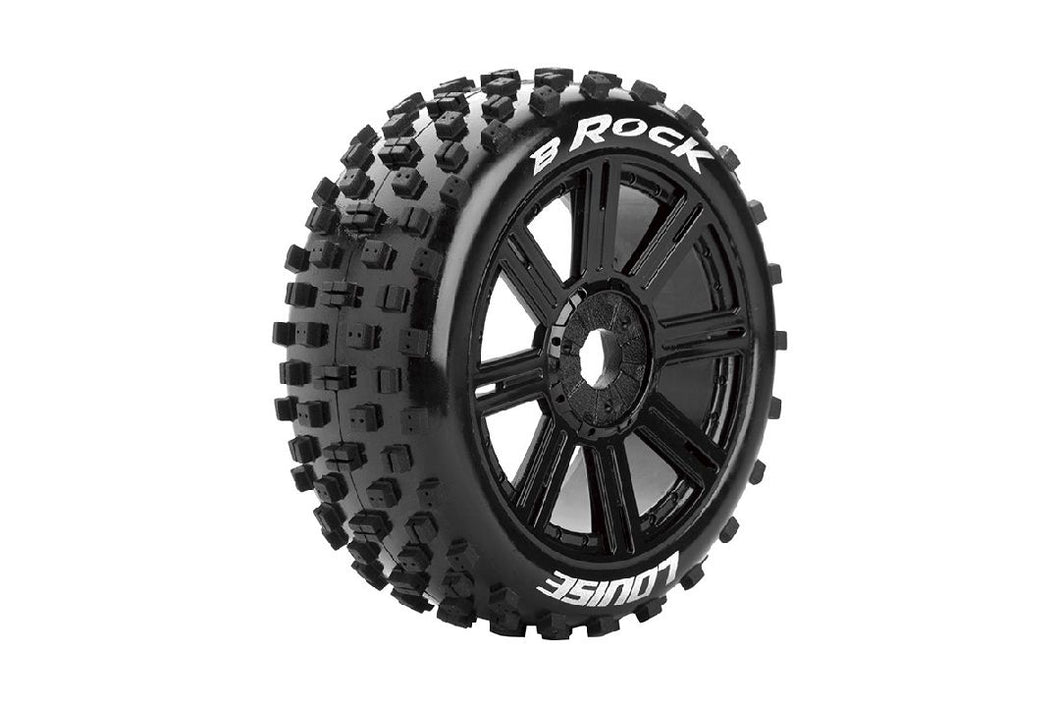 Louise R/C B-Rock 1/8 Buggy on Spoke/Black Wheels (2)