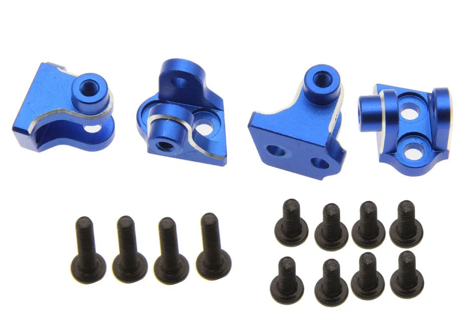 Powerhobby Aluminum Lower 4-Link Mount Set, Blue, for Losi Mini LMT