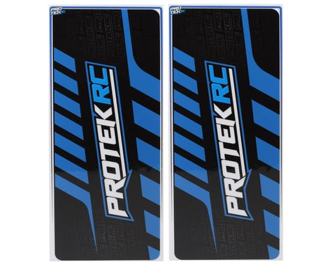 ProTek RC 2024 Universal Chassis Protective Sheet (Blue/Black) (2) (12.5x33.5cm)