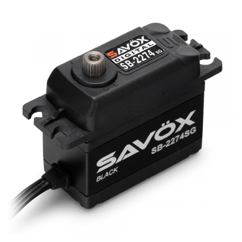 Savox Black Edition High Voltage Brushless Digital Servo, 0.080sec / 347.2oz @ 7.4V