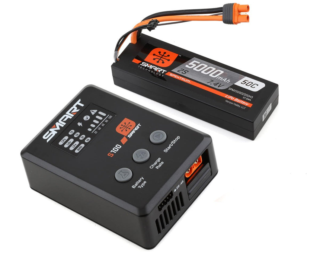 Spektrum RC Smart PowerStage Surface Bundle w/2S Smart 50C LiPo Battery (5000mAh) (IC3)