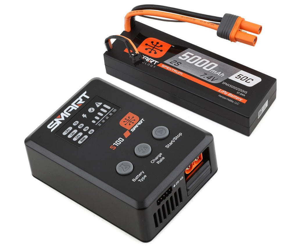 Spektrum RC Smart PowerStage Surface Bundle w/2S Smart 50C LiPo Battery (5000mAh) (IC5)