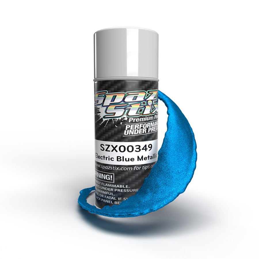 Spaz Stix Electric Blue Metallic Aerosol Paint, 3.5oz Can