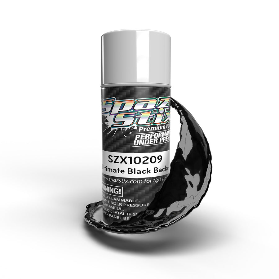 Spaz Stix Ultimate Black Backer for Mirror Chrome, Aerosol, 3.5oz Can