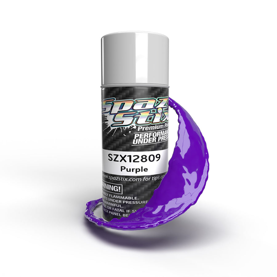 Spaz Stix Solid Purple Aerosol Paint, 3.5oz Can