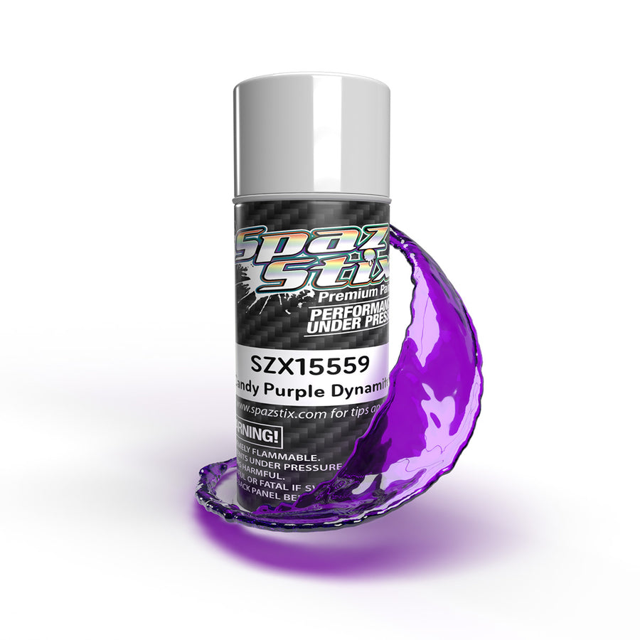 Spaz Stix Candy Purple Dynamite Aerosol Paint, 3.5oz Can