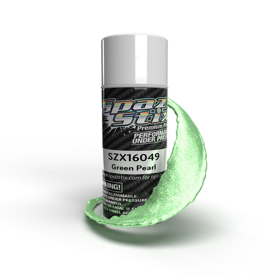 Spaz Stix Green Pearl Aerosol Paint, 3.5oz Can