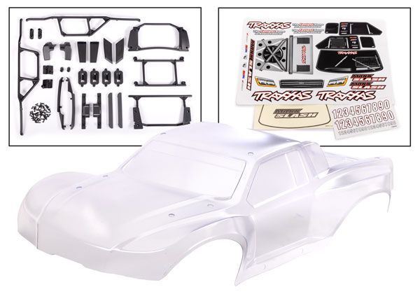 Traxxas Body, Maxx Slash, clear (heavy duty)