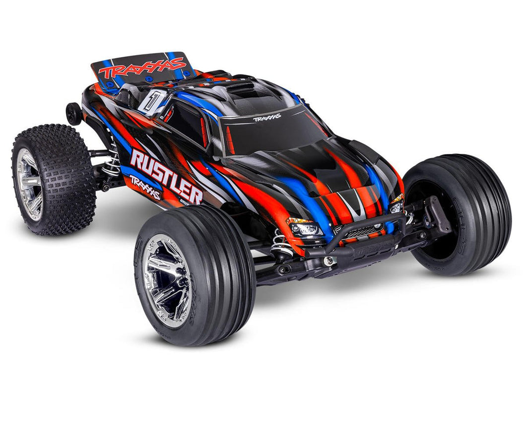 Traxxas Rustler BL-2s HD 1/10 RTR 2WD Brushless Stadium Truck (Red) w/BL-2s ESC & TQ 2.4GHz Radio