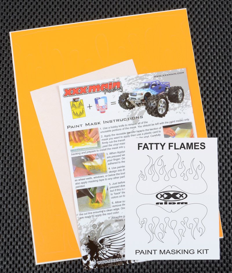 XXX Main Racing Fatty Flames Paint Mask