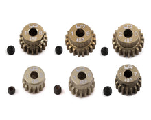 Load image into Gallery viewer, Yeah Racing Hard Coated 48P Aluminum Pinion Gear Set (15, 16, 17, 18, 19, 20T) (3.17mm Bore)
