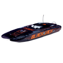 Load image into Gallery viewer, Pro Boat Blackjack 42&quot; 8S Brushless Catamaran RTR: Black/Orange
