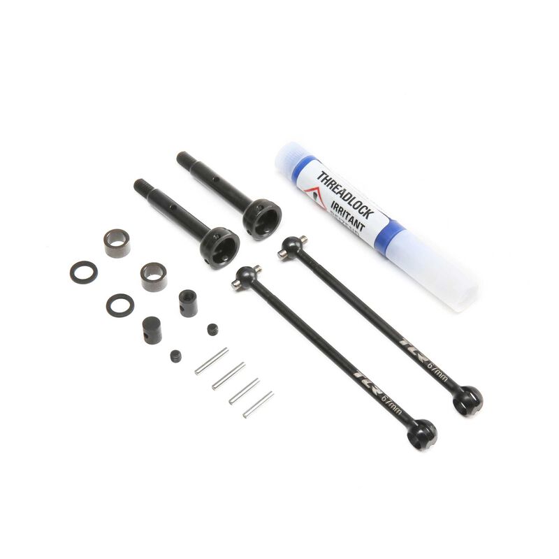 TLR CVA Driveshaft Set Complete, 67mm: 22 3.0