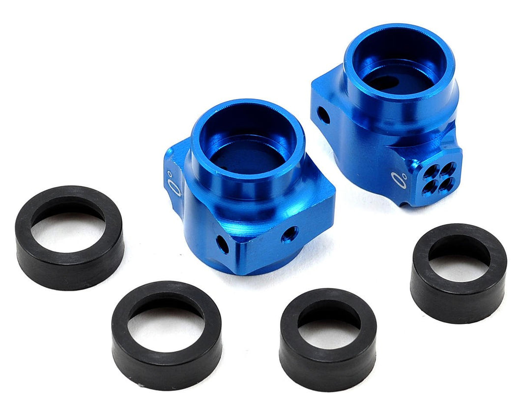 Team Associated B5 Aluminum Rear Hub Set (Blue)