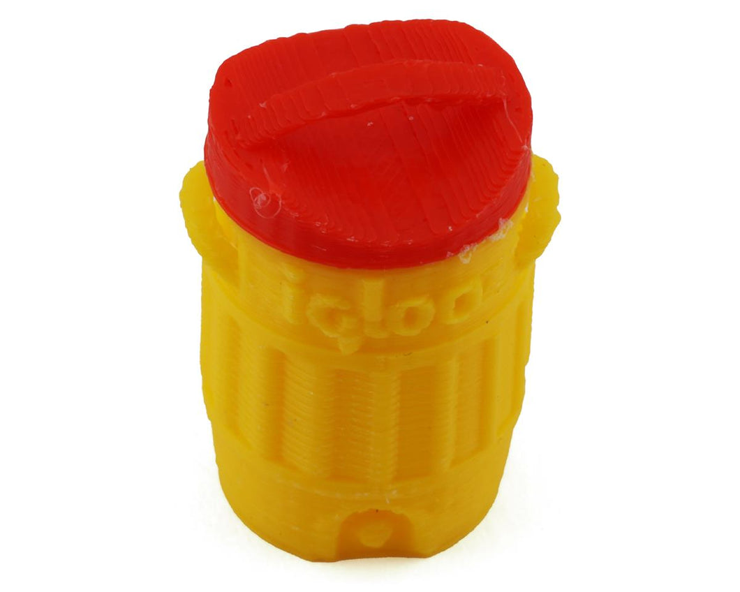 Exclusive RC 1/24 Scale Round Cooler (Red/Yellow) (Micro Scale Accessory)