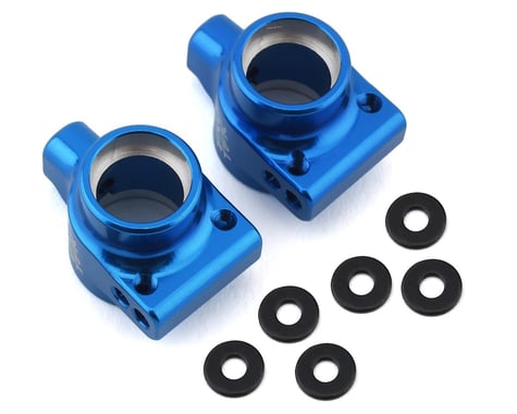 Exotek DR10 Aluminum Rear Hubs (Blue) (2)