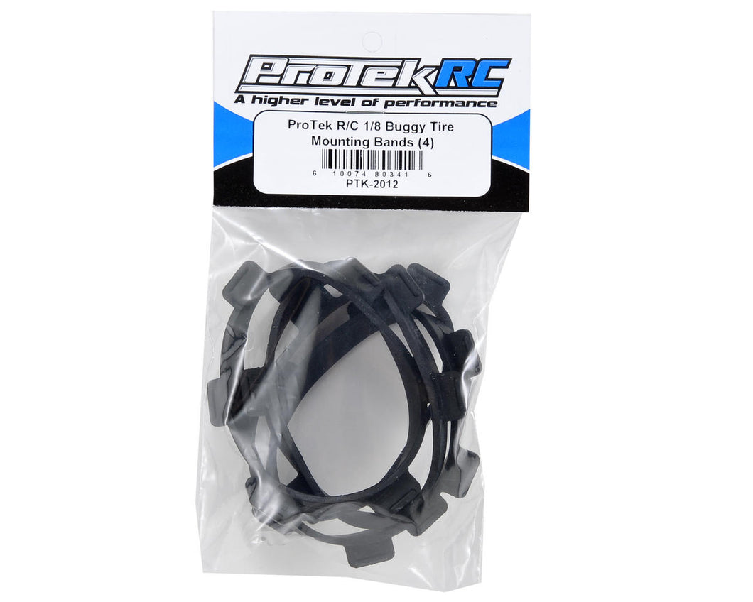 ProTek RC 1/8 Buggy & 1/10 Truck Tire Mounting Glue Bands (4)