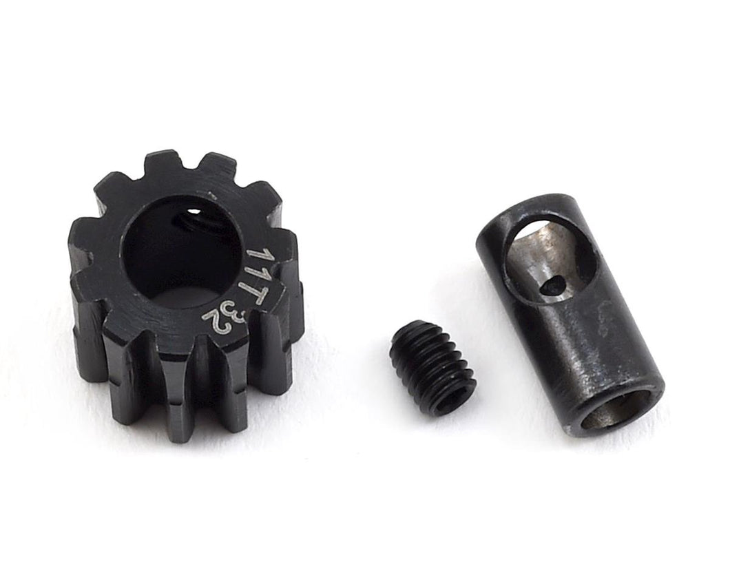 ProTek RC Steel 32P Pinion Gear w/3.17mm Reducer Sleeve (Mod .8) (5mm Bore) (11T)