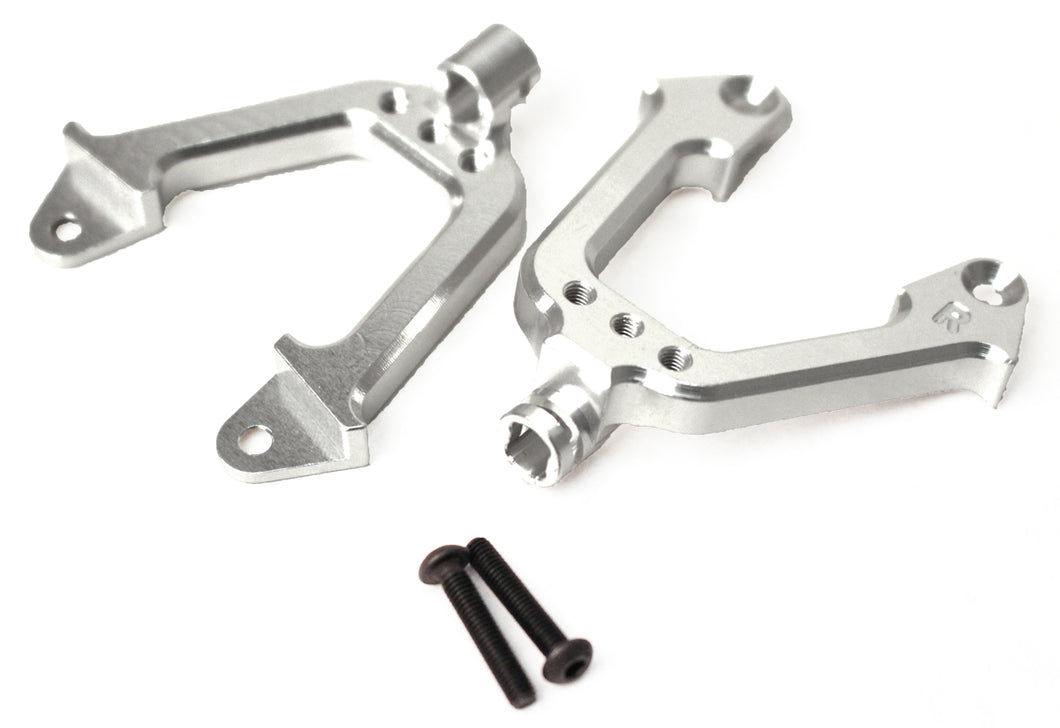 Racers Edge SCX10 Aluminum Front Shock Tower Hoops, Silver