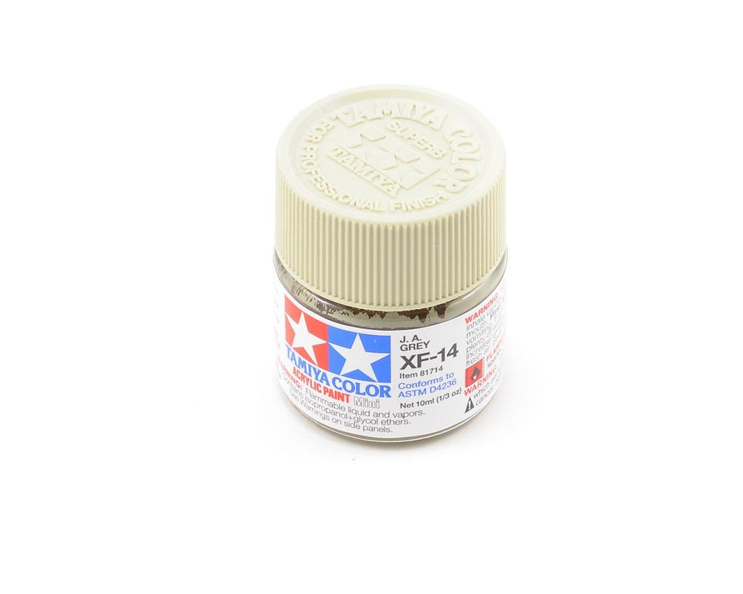 Tamiya XF-14 J.A. Flat Grey Acrylic Paint (10ml)