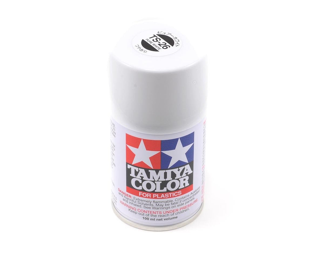 Tamiya TS-26 Pure White Lacquer Spray Paint (100ml)