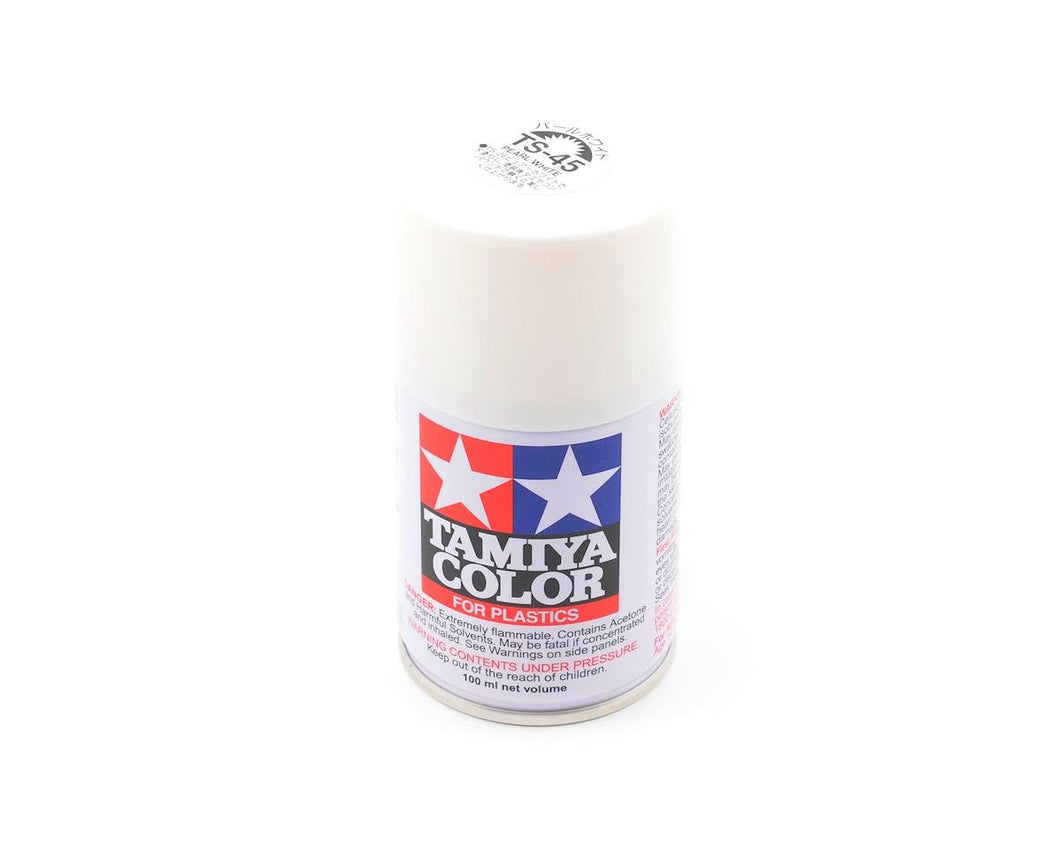 Tamiya TS-45 Pearl White Lacquer Spray Paint (100ml)