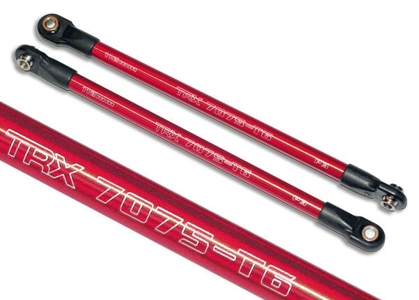 Traxxas Push rod (aluminum) (assembled with rod ends) (2) (red) (use with #5359 progressive 3 rockers)