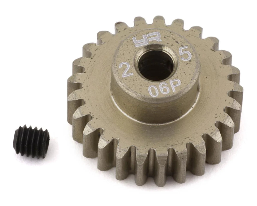 Yeah Racing Mod 0.6 Hard Coated Aluminum Pinion Gear (25T)